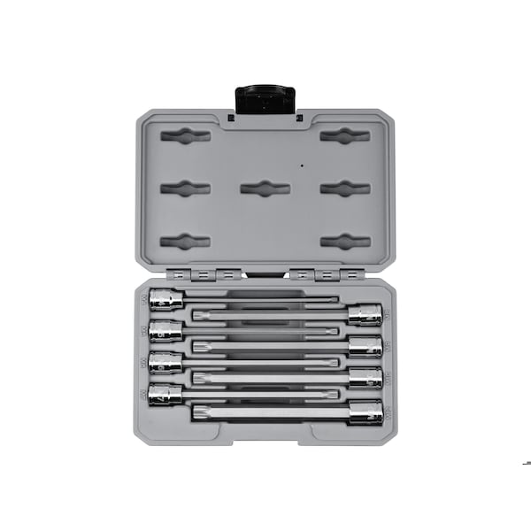 3/8 Inch Long Triple Square Bit Socket Set, 8-Piece (M4-M12)